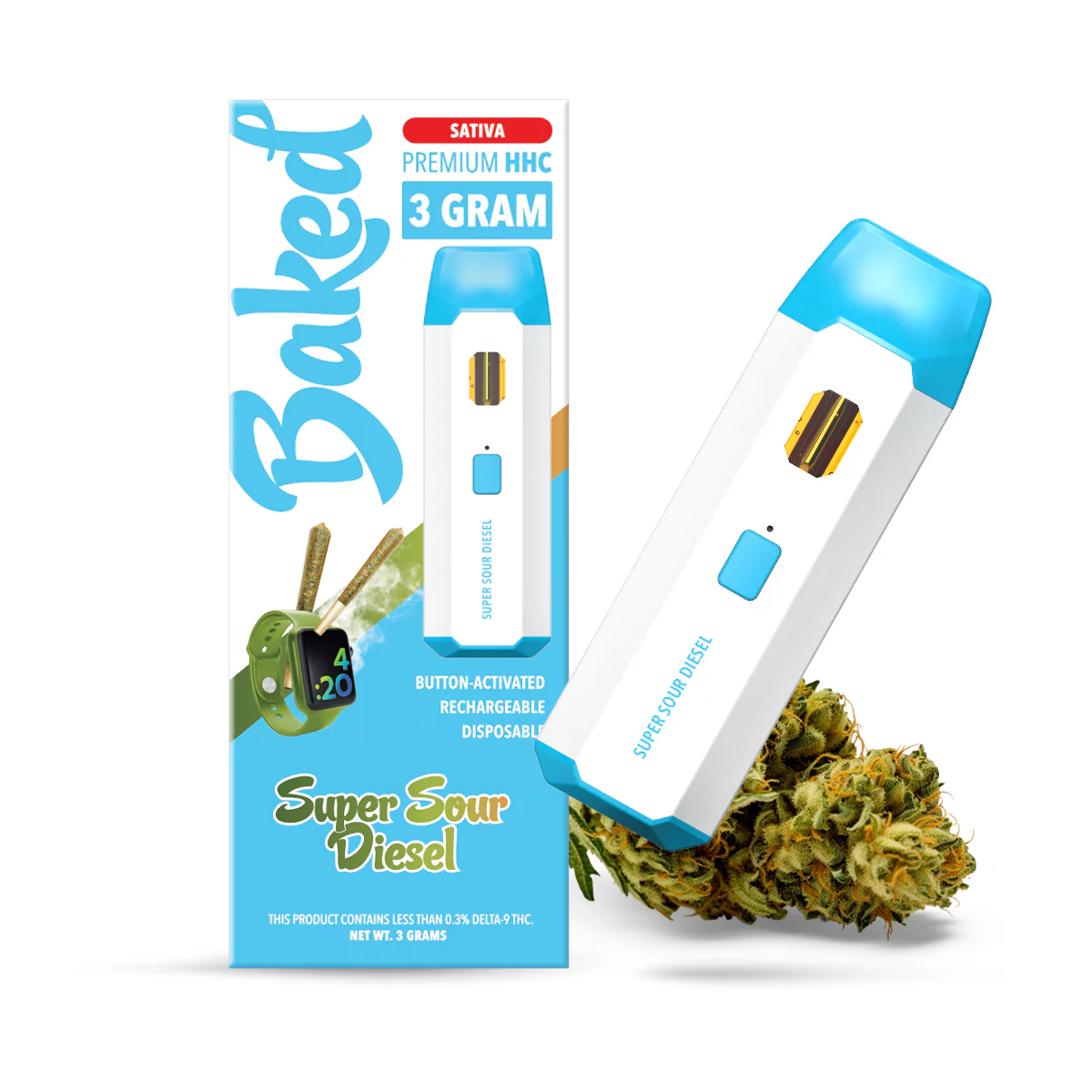 3 Gram HHC Vape Kalemi - Süper Ekşi Dizel | Sativa